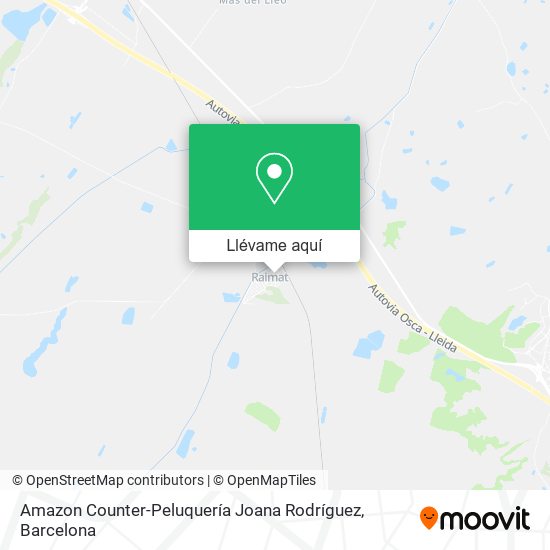 Mapa Amazon Counter-Peluquería Joana Rodríguez
