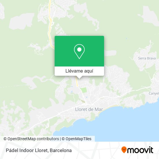 Mapa Pádel Indoor Lloret