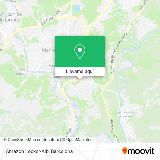 Mapa Amazon Locker-Alb