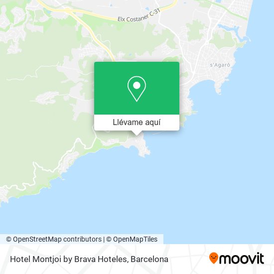 Mapa Hotel Montjoi by Brava Hoteles