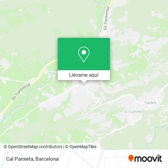 Mapa Cal Panxeta