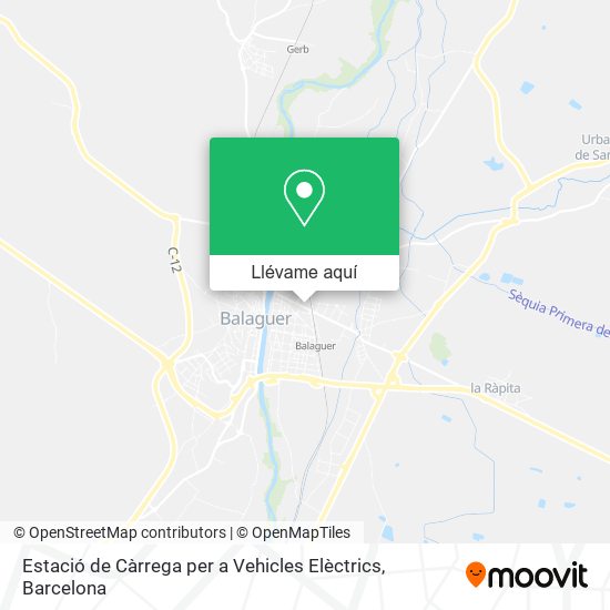 Mapa Estació de Càrrega per a Vehicles Elèctrics