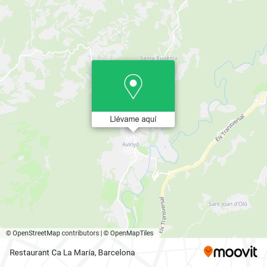 Mapa Restaurant Ca La María