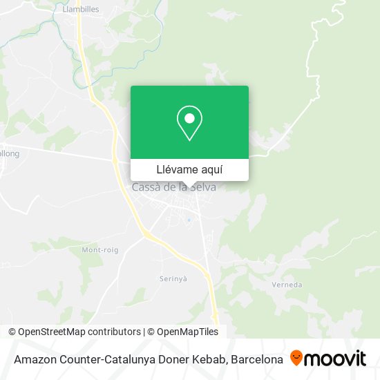 Mapa Amazon Counter-Catalunya Doner Kebab