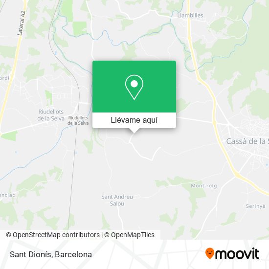 Mapa Sant Dionís