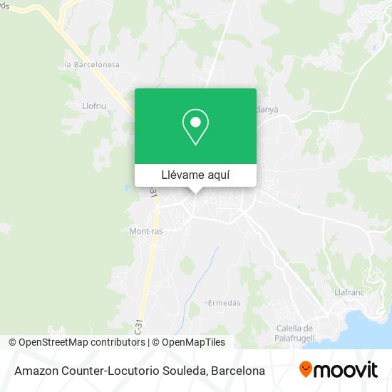 Mapa Amazon Counter-Locutorio Souleda