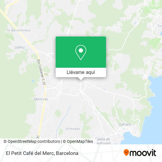Mapa El Petit Café del Merc
