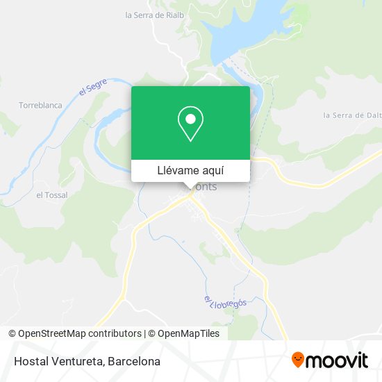 Mapa Hostal Ventureta