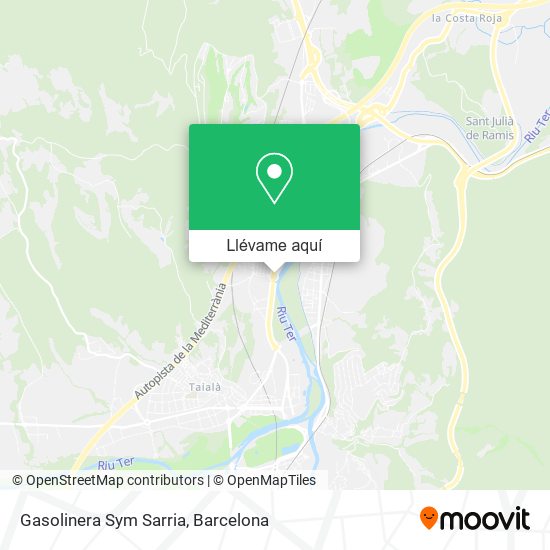 Mapa Gasolinera Sym Sarria