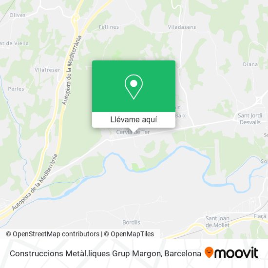 Mapa Construccions Metàl.liques Grup Margon