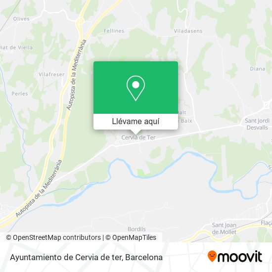 Mapa Ayuntamiento de Cervia de ter