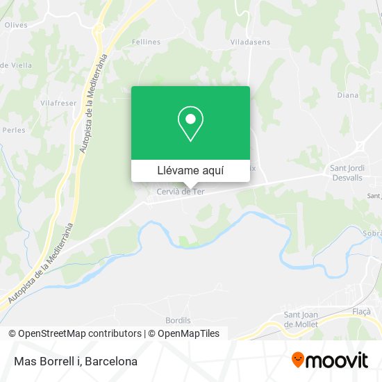 Mapa Mas Borrell i