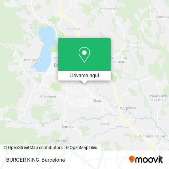 Mapa BURGER KING