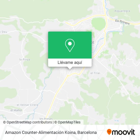 Mapa Amazon Counter-Alimentación Koina