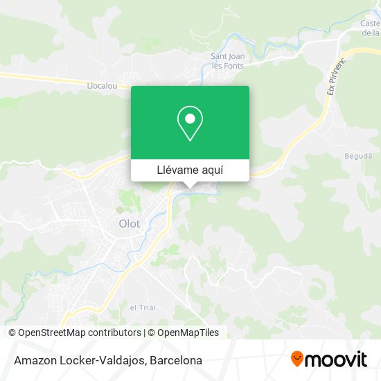 Mapa Amazon Locker-Valdajos