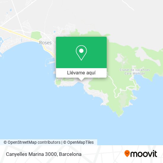 Mapa Canyelles Marina 3000