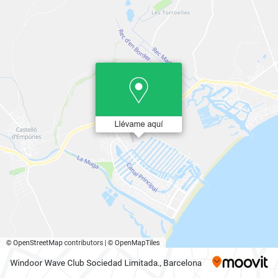 Mapa Windoor Wave Club Sociedad Limitada.