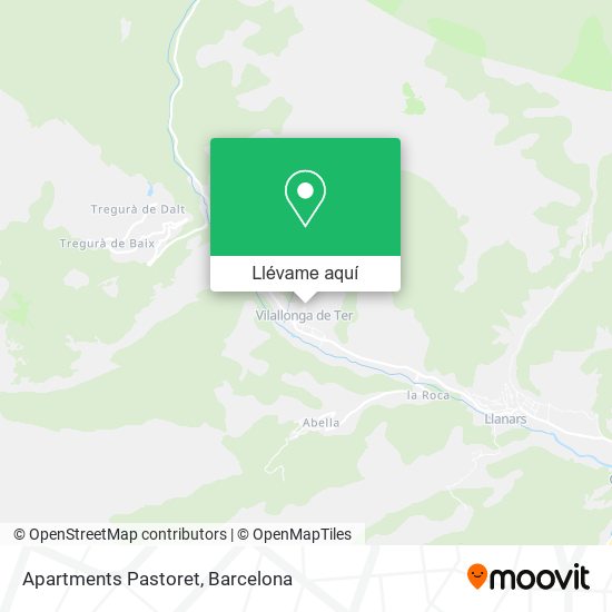 Mapa Apartments Pastoret