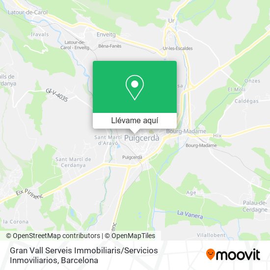 Mapa Gran Vall Serveis Immobiliaris / Servicios Inmoviliarios