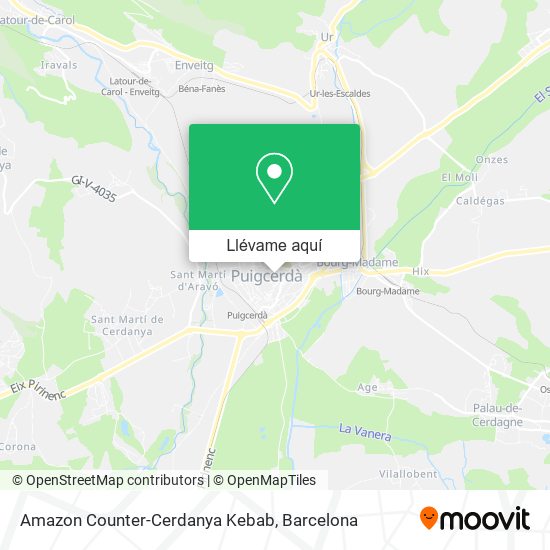 Mapa Amazon Counter-Cerdanya Kebab