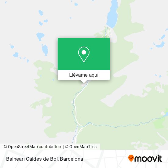 Mapa Balneari Caldes de Boí