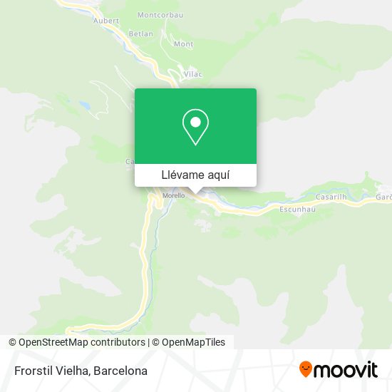 Mapa Frorstil Vielha