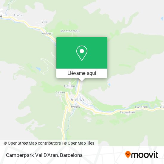 Mapa Camperpark Val D'Aran