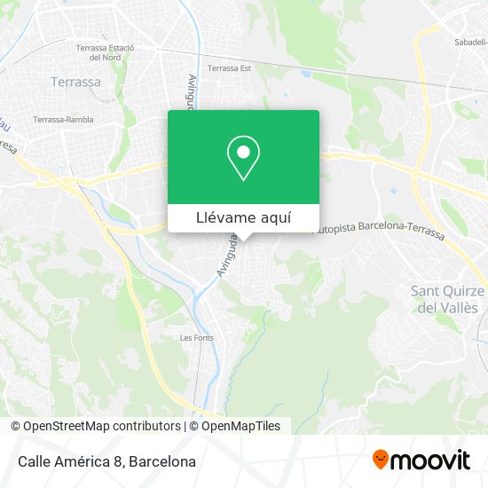 Mapa Calle América 8