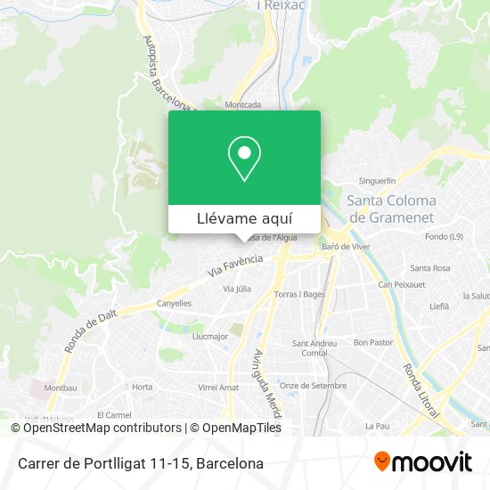 Mapa Carrer de Portlligat 11-15