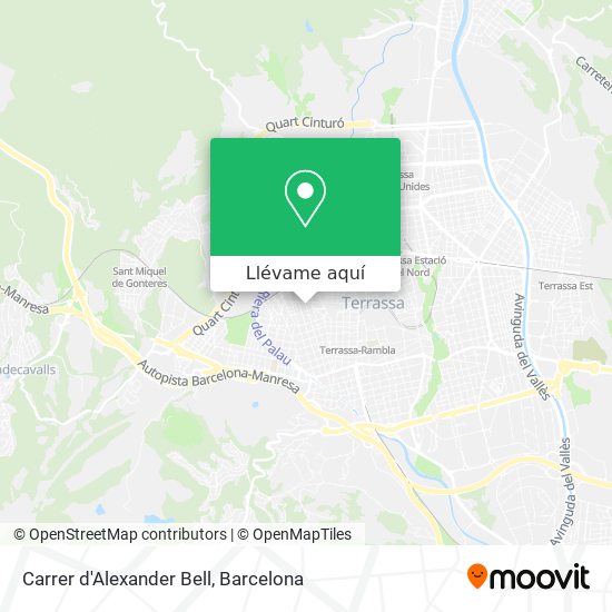 Mapa Carrer d'Alexander Bell