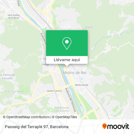 Mapa Passeig del Terraplè 97