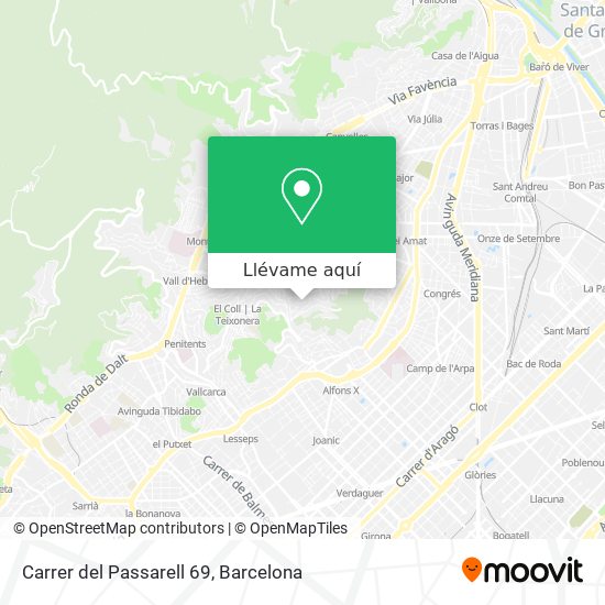 Mapa Carrer del Passarell 69