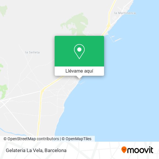 Mapa Gelateria La Vela