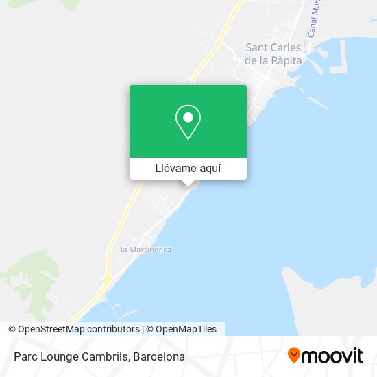 Mapa Parc Lounge Cambrils