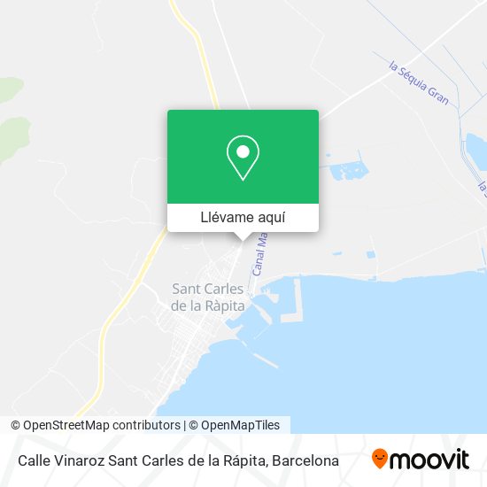 Mapa Calle Vinaroz Sant Carles de la Rápita