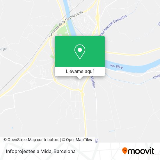 Mapa Infoprojectes a Mida