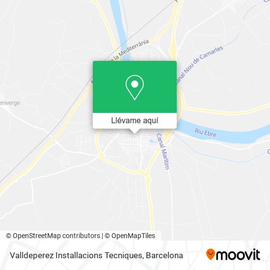 Mapa Valldeperez Installacions Tecniques