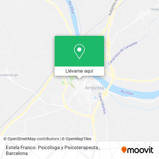 Mapa Estela Franco. Psicóloga y Psicoterapeuta.