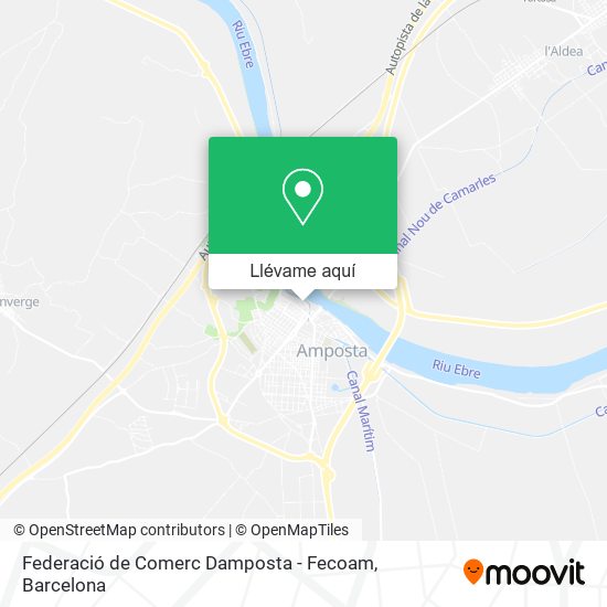 Mapa Federació de Comerc Damposta - Fecoam