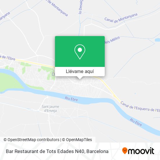 Mapa Bar Restaurant de Tots Edades N40