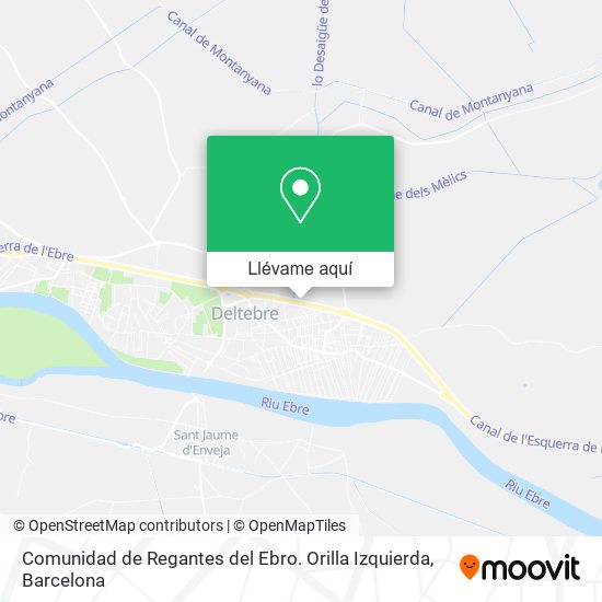 Mapa Comunidad de Regantes del Ebro. Orilla Izquierda