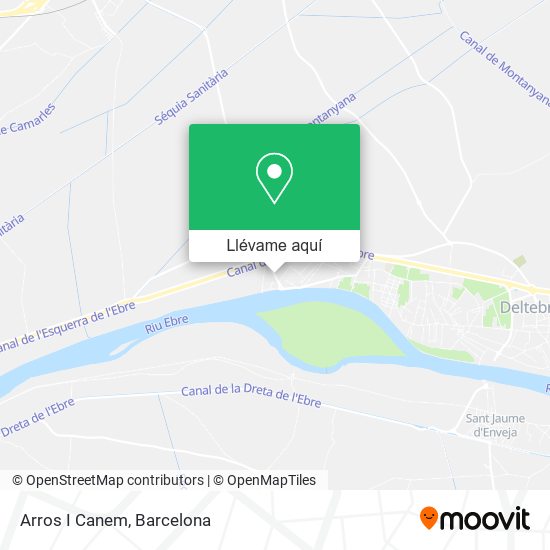 Mapa Arros I Canem