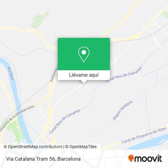 Mapa Via Catalana Tram 56