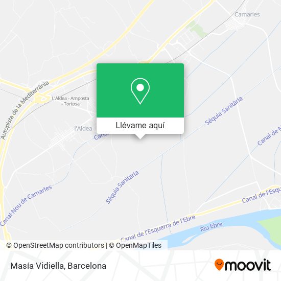 Mapa Masía Vidiella