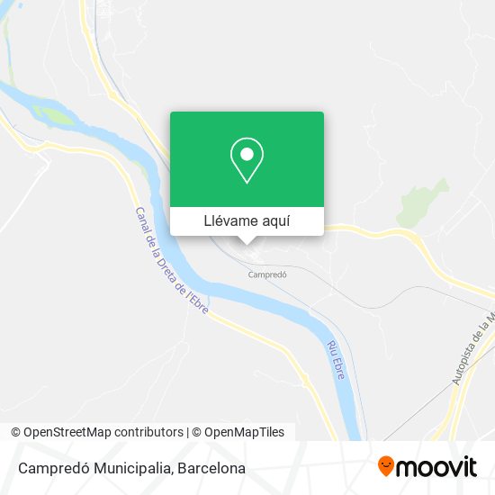 Mapa Campredó Municipalia