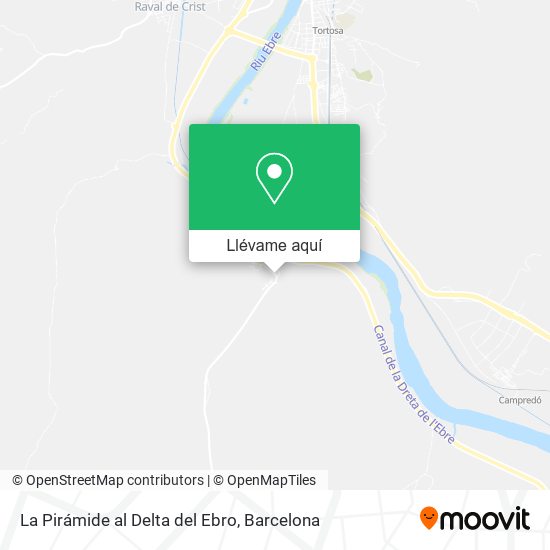 Mapa La Pirámide al Delta del Ebro