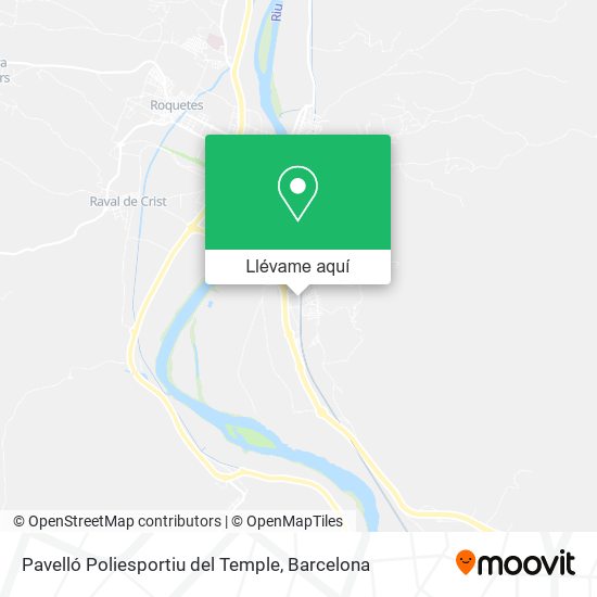 Mapa Pavelló Poliesportiu del Temple