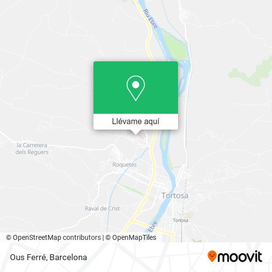 Mapa Ous Ferré