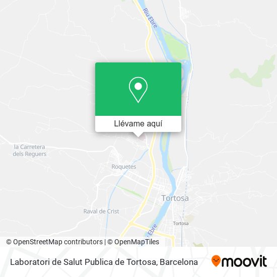 Mapa Laboratori de Salut Publica de Tortosa