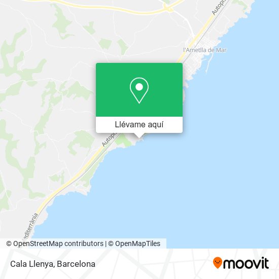 Mapa Cala Llenya